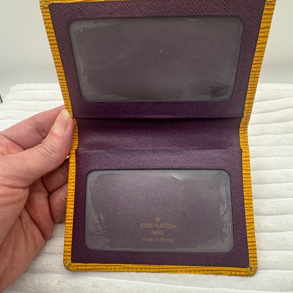 LOUIS VUITTON Card Holder M63209 Yellow - Picture 2 of 7